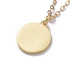 Rass Pendant Necklace Chain Stainless Steel Lobster Round Angel Gold 16.5 A282