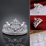 Sterling Silver Plated Fashion Ring AAA Zirconia Women Crown B376