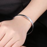 Sterling Silver Plated Bracelet Adjustable 9MM Slide  L263