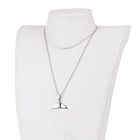 Stainless Steel Pendant Necklaces Pendant Lobster Clasps Whale Tail 21.6" P370