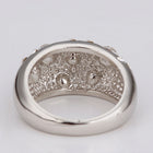 White Gold Zirconia Band Ring Size 8 B72