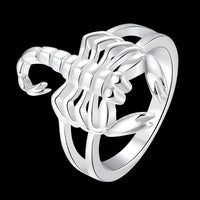 Sterling Silver Plated Fashion Ring Women Scorpion B383