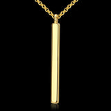 Yellow Gold Plated Necklace Pendant 19 Inches 1MM Lobster Clasp B135