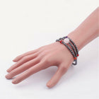 Gemstone Beaded Bracelets/Necklace Non-Magnetic Hematite Beads 22.4" P37
