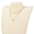 Stainless Steel Pendant Necklace Lobster Hollow Moon Gold  16" Z533