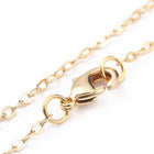 Stainless Steel Pendant Necklace Lobster Word Love Gold 17.5" Z510
