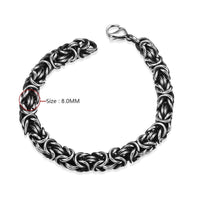 Stainless Steel Bracelet  9 Inches 7MM Lobster L423