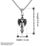 Stainless Steel Necklace Men's Pendant Cross Biker Gothic Lobster Clasp B212