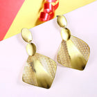 Yellow Gold Plated Earrings  Chandelier Latch Back Clasp L617