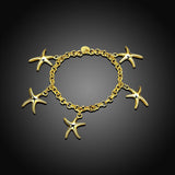 Yellow Gold Plated Bracelet Lobster 8 Inches L161