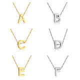 Stainless Steel Women's Unisex 18 Inch Necklace Pendant Letter Lobster Clasp S3