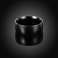 Stainless Steel Band Wedding Ring Black Men's Unisex B452