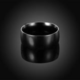 Stainless Steel Band Wedding Ring Black Men's Unisex B452