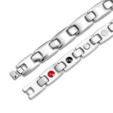 Stainless Steel Panther Chain Watch B Bracelet Watch Clasp Silver 8.2" A131