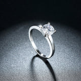 Platinum Plated Fashion Ring AAA Zirconia Women B338