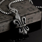 Stainless Steel Necklace Pendant Cross Biker Gothic 23" 3.5MM Lobster Clasp B224