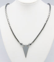 Non-Magnetic Hematite Pendant Necklace Turnbuckle Pendulum Gray  20.2" P117