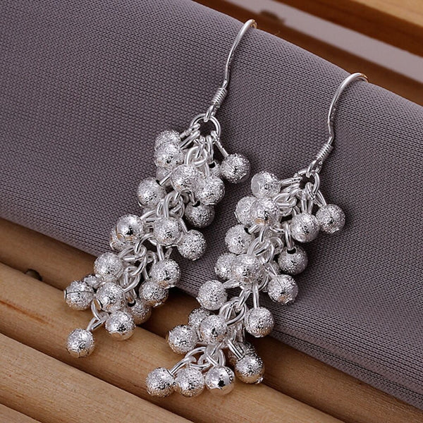 Sterling Silver Drop Dangle Chandelier Hook Earrings L14