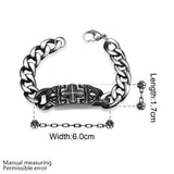 Stainless Steel Bracelet 8.5 Inches 13MM Lobster L408