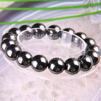 Magnetic Hematite Bracelet Pain Relief Energy Powerful Elastic 8MM Bead G1