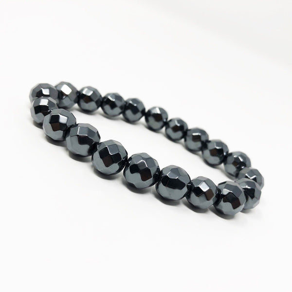 Hematite Non-Magnetic Bracelet Mens Womens Unisex Adjustable Size X49