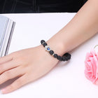 Antique Silver Plated Bracelet Adjustable Size 8MM No Clasp L556