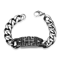 Stainless Steel Bracelet 8.5 Inches 13MM Lobster L408