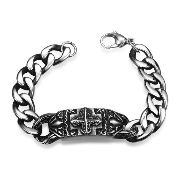 Stainless Steel Bracelet 8.5 Inches 13MM Lobster L408