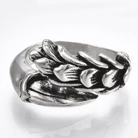 Alloy Cuff Finger Ring Wide B Ring Antique Silver Size 10 Adjustable 20mm P450