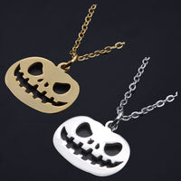 Halloween Stainless Steel Pendant Necklace Lobster Pumpkin Gold Silver 16" Z601