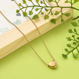 Stainless Steel Pendant Necklaces Lobster Heart Gold 16.14 inches 41cm Z534