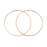 Stainless Steel Hoop Earrings Stainless Steel Ring Gold BIG 4" Inches 102MM Z294