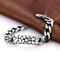 Stainless Steel Bracelet  8.5 Inches 13MM Lobster  L407