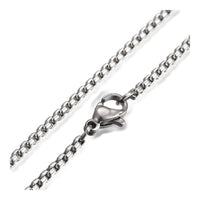 304 Stainless Steel Box Chain Necklaces Lobster Clasp Silver 19" To 31" P662