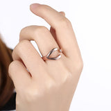 Rose Gold Plated Fashion Ring Women Open B462