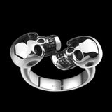 Stainless Steel Antique Gothic Biker Tribal Ring Black Men's Unisex Skull B178