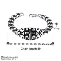 Stainless Steel Bracelet  7 Inches 11MM Lobster L437