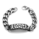 Stainless Steel Bracelet  8.5 Inches 13MM Lobster  L407