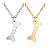 304 Stainless Steel Pendant Necklace Bone Stainless Steel Color 16" 1mm A399