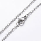 304 Stainless Steel Pendant Necklace Anchor Antique Silver 19.5" A257