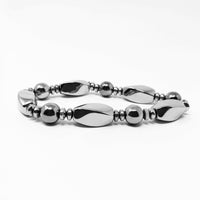 Hematite Non-Magnetic Bracelet Mens Womens Unisex Adjustable Size X54