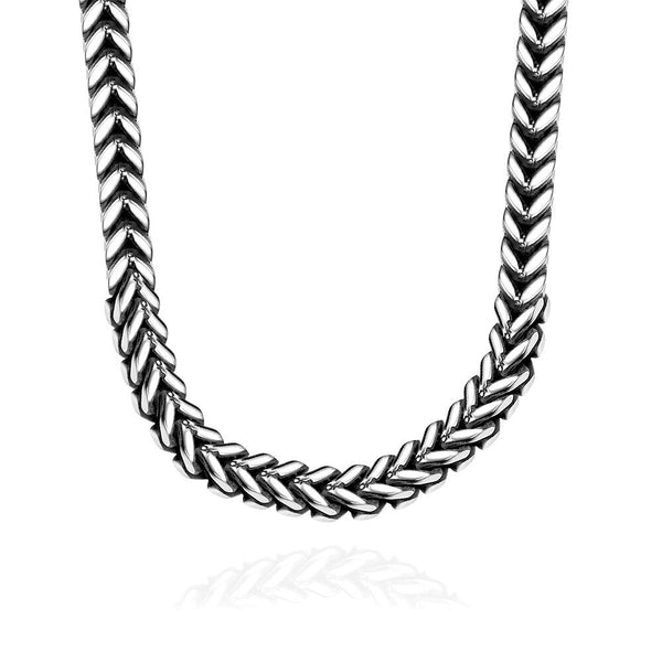 Stainless Steel Necklace Chain Wheat Chain 23 Inches 6MM Lobster Clasp B247