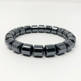 Hematite Non-Magnetic Bracelet Mens Womens Unisex Adjustable Size Black X13