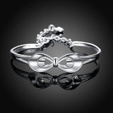 Sterling Silver Plated Bracelet Adjustable 6MM Lobster L235