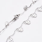 Stainless Steel Happy Smile Charm Necklace Necklace Lobster Silver 17.5" Z471