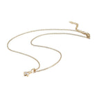 Stainless Steel Set Flower Pendant Necklace Stud Earrings Lobster Gold 18" Z759