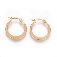 Stainless Steel Hoop Earrings Hypoallergenic Earrings Ring 20x2mm 3Pairs  Z271