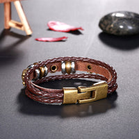 Leather Bracelet Handmade  8 Inches 16MM Hook  L489