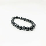 Hematite Non-Magnetic Bracelet Mens Womens Unisex Adjustable Size Black X38