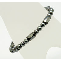 Magnetic Hematite Bracelets  54mm inner diameter Beads 5mm8mm P536